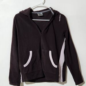 New balance v neck front pockets hoodie sweater